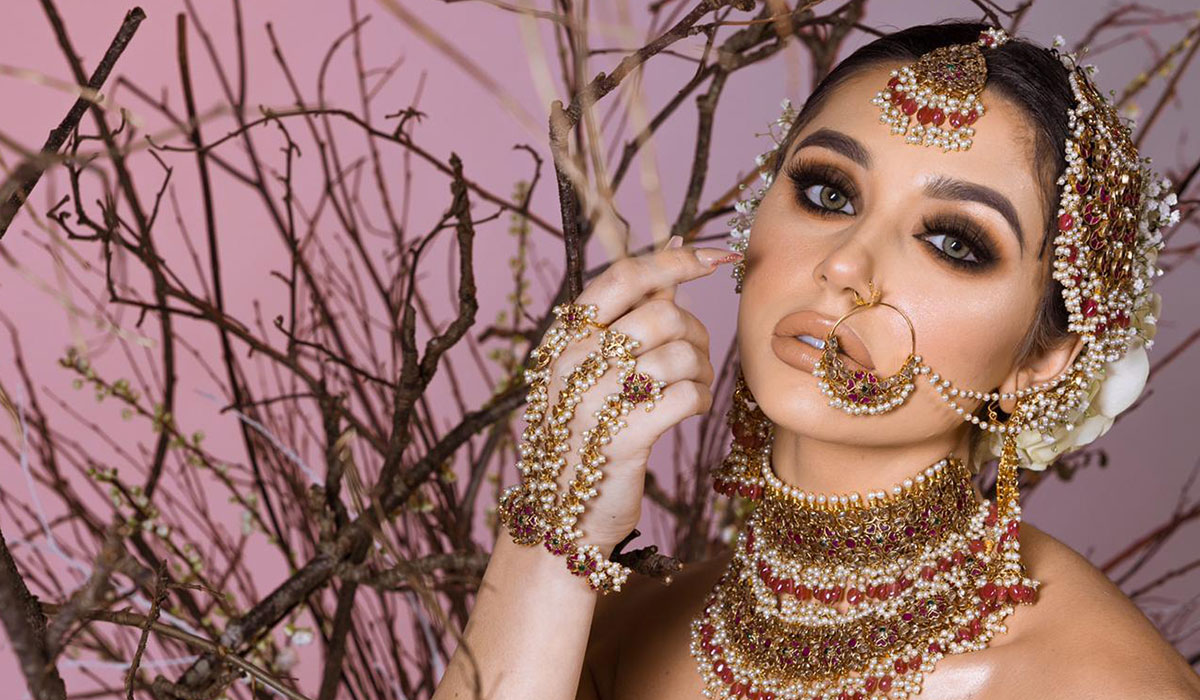 Faryal Makhdoom Pakistani Indian Bridal Necklace Earrings Tikka Jewellery Set UK 